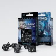 Q WORKSHOP Classic RPG dobókocka készlet fekete fehér