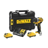 DEWALT DCF601D2-QW 12V-Akkumulátoros četka bez csavarozógép + 2x2.0Ah akku + kofer