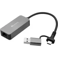 SANDBERG USB-C/A 2.5 GbE RJ45 Adapter