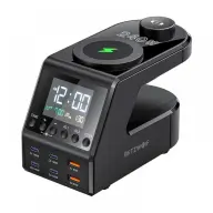 BLITZWOLF BW-FW10 digital alarm clock with charger 240W black