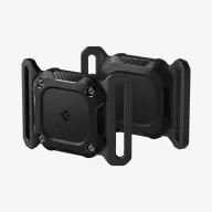 SPIGEN TOUGH ARMOR műanyag tok extra ütésálló nyakörvre FEKETE Apple AirTag