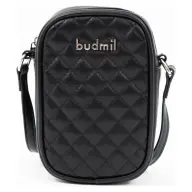 BUDMIL Universal pleather female phone case kistáska black