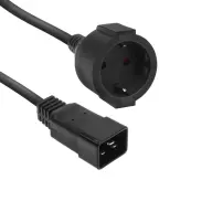 ACT CONNECTIVITY 230V IEC Nutrition Black 20cm AK5251