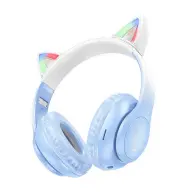HOCO W42 BT headphone Cat Ear crystal blue