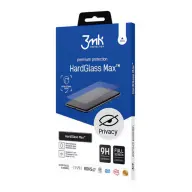 3MK Samsung S25 3MK HARD GLASS MAX PRIVACY képernyővédő üveg 3D 9H + segédkeret FEKETE