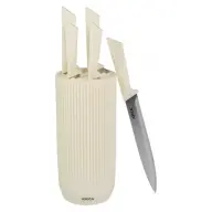 JOCCA 2712C Tacoma with 5 knives stainless steel cream-colored