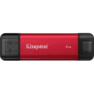 KINGSTON 1TB Dual Portable Solid-State Drive USB 3.2 Gen 2 rot schwarz SPSD/1TB