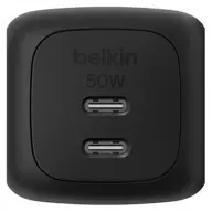 BELKIN WCH019KQBK 2-poorts USB-C GaN-wandlader (50 W)