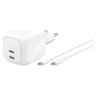 BELKIN WCH020KQ2MWH-B6 2-poorts USB-A-wandlader (67 W) + USB-A/USB-C-kabel
