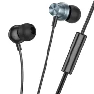 HOCO M110 fülhallgató SZTEREO 3.5mm jack felvevő gomb SÖTÉTSZÜRKE