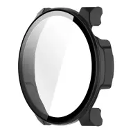 GIGAPACK amazfit balance 2 műanyag keret bumper ütésállóság + kijelzővédő üveg fekete