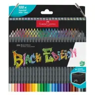 FABER-CASTELL Black Edition Színes ceruza készlet háromszögletű 100 szín