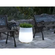 NEWGARDEN Camelia 80 LED kaspó fehér