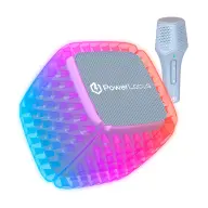 POWERLOCUS Bluetooth hangszóró karaoke gyerekeknek kék-lila