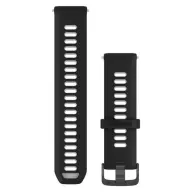 GARMIN Forerunner 970 óraszíj 22mm fekete/átlátszó fehér szilikon szíj