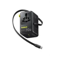BASEUS EnerCore CG11 Universal Travel Adapter 2AC+2U+2C 70W crno