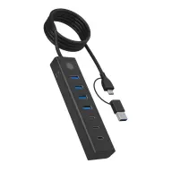ICY BOX IB-HUB1737-C3 7-Port HUB via USB 3.2 Gen 1 Type-C