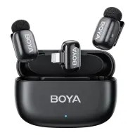 BOYA Mini 2 - 2 adó + 1 vevő (Lightning) + 1 töltőtok fekete