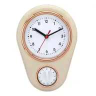 TOO CL-9616 ceas de perete cu temporizator de bucătărie bej-auriu roz