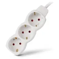 ENTAC ESE1.5G3-1.5 Elosztó 3 aljzat 1.5m fehér