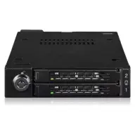 ICYDOCK ToughArmor MB092VK-B 2x U.2/U.3 NVMe SSD mobilrack fekete