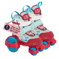 HUDORA Roller skate My First Quad LED Girl size 26-29 piros