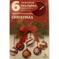 Scented tealight Christmas pattern 6 pcs