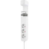 NEOMOUNTS DS22-840WH6 power strip 3 sockets 2x USB-C 1x USB-A 1.4m white with switch