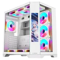 RAMPAGE Nova Digital fehér + 7 db RGB ventilátor