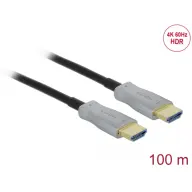 DELOCK Aktív optikai kábel HDMI 4K 60 Hz 100 m