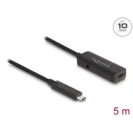 DELOCK Aktív USB 10 Gbps bővítő kábel USB Type-C 5 m hosszú
