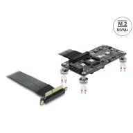 DELOCK PCI Express 3.0 x4 M.2 M kulcsos adapter ventilátorral és 10 cm-es kábellel