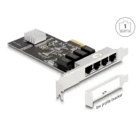 DELOCK PCI Express x4 kártya 4 x RJ45 Gigabit LAN RTL8111