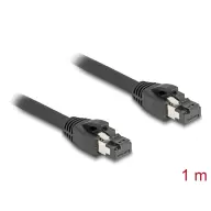 DELOCK RJ45 hálózati kábel Cat.8.1 S/FTP 1 m akár 40 Gbps fekete