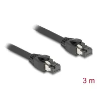 DELOCK RJ45 hálózati kábel Cat.8.1 S/FTP 3 m akár 40 Gbps fekete