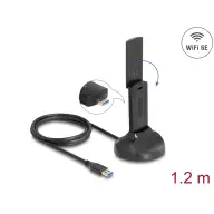 DELOCK Wi-Fi 6E duális Band WLAN USB adapter AX5400 (2 x 2402 + 574 Mbps)