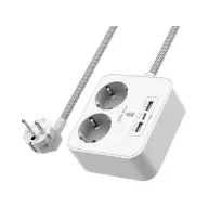 VIKING TECHNOLOGY VAC23 power strip 2 sockets 2x USB-A 1x USB-C 1.5m white