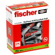FISCHER 564169 EasyHook Angle DuoPower 8x40 Anchor EasyHook szöghoroggal 25 pcs