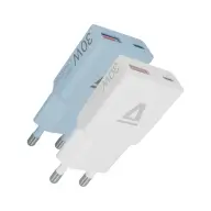 AVAX CH6411 30W GaN USB-C and USB-A fast charger Duo pack white+light blue