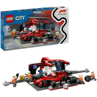 LEGO City F1 Pit Stop Ferrari versenyautóval és boxcsapattal építőjáték 60443