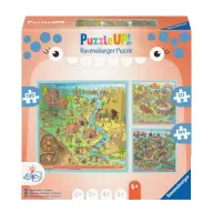 RAVENSBURGER Puzzle UP! História - Kőkorszak Ókori Róma Középkor 100 121 és 144 darabos puzzle szett 12004005