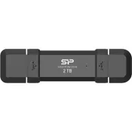 SILICON POWER 2TB DS72 USB 3.1 + USB 3.1 Type C Crno SP002TBUC3S72VPK