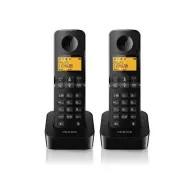 PHILIPS D2602B/53 DECT TELEFON black 550mAh 2 handset