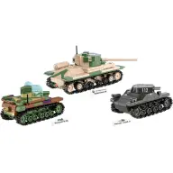 COBI Renault R35 - Valentine IX - Panzer I építőjáték szett 1:48 méretarány COBI-2740