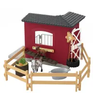 SCHLEICH Farm World Kecskeszín játéképület szett 42726