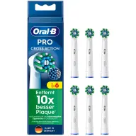 ORAL-B Pro Cross Action fogkefe fej 6 darabos csomag fehér