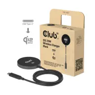 CLUB3D Vezeték nélküli töltő. 1x Qi2 25W. MagSafe. Qi tanúsított. fekete CAC-3027