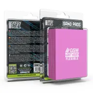 GREEN STUFF WORLD GSW13611 Flexible sandpaper 100x80mm - 5mm - #800 particle size lila color (5db/csomag)