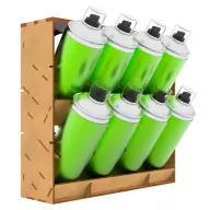GREEN STUFF WORLD GSW12019 MDF Festék Tároló Szervezők Függőleges (Spray-khez)