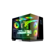 SPIRIT OF GAMER VIPER CRX számítógépház ablakos fekete 6 db ventilátor